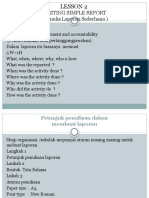 Lesson 2 Writing Simple Report