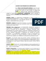 Minuta de Contrato de Promesa de Compraventa Rosa Alicia Basante Ortega