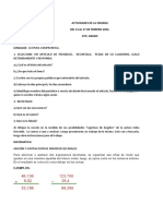 Actividades para 4to Grado de Primaria Febrero.