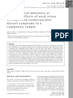 Effort-Rewardimbalanceat Work:theeffectsofworkstress Onangerandcardiovascular Diseasesymptomsina Communitysample