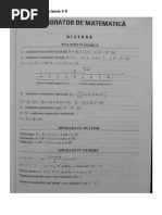 Memorator Matematică Clasele 5-8