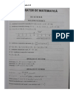 Memorator Matematică Clasele 5-8