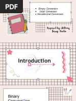 Binary Conversion Octal Conversion