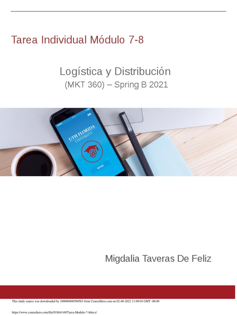 Tarea Modulo 7 8 | PDF | Logística