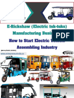 E Rickshaw (Electric Tuk Tuks) Manufacturing Business 74545