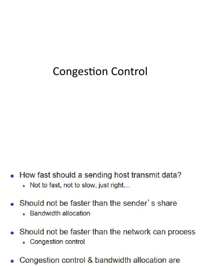 FDDI and TCP Congestion Control | PDF | Transmission Control Protocol ...