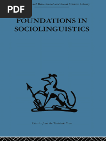 Dell Hymes - Foundations in Sociolinguistics