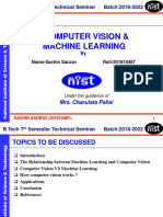 BTech Seminar on Computer Vision & Machine Learning