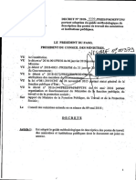 Décret-2018-0500 MFPTPS portant adoption du guide méthodologique de description des postes de travail des ministères et institutions publiques