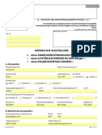 Anmeldebescheinigung Daueraufenthaltskarte Formular