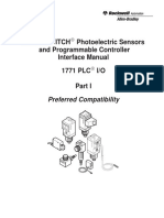 Photoswitch Photoelectric Sensors and Programmable Controller Interface Manual 1771 PLC I/O Preferred Compatibility