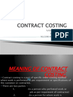 Contract Costing 1'23-1