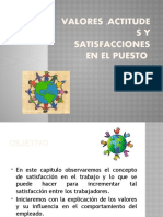 Valores, Actitudes y Satisfacciones en El Puesto