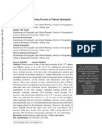 Spatial Analysis of Urban Poverty in Tehran Metropolis