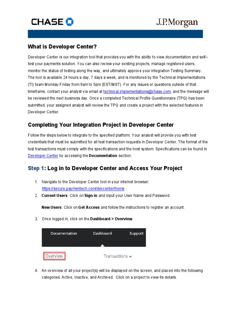 Completing Integration Testing in Developer Center - Client | PDF ...