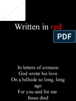 Written in Red