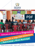 Guia para El Desarrollo de Diagnostico en Situación SAN A Nivel Municipal