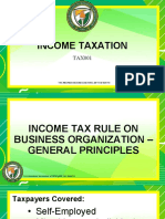 Income Tax Rule On Business Organization