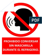 Prohibido Conversar Sin Mascarilla