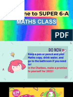 Welcome To SUPER 6-A: Maths Class