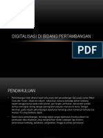 Digitalisasi Di Bidang Pertambangan