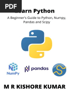 Kumar, Kishore - Learn Python - A Beginner's Guide To Python, Numpy, Pandas and Scipy (2021)