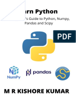 Kumar, Kishore - Learn Python - A Beginner's Guide To Python, Numpy, Pandas and Scipy (2021)