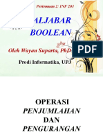 Slide INF203 Aljabar Boolean Pertemuan 2