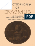 Desiderius Erasmus, Robert D. Sider, John J. Bateman - Paraphrases On The Epistles To Timothy, Titus and Philemon, The Epistles of Peter and Jude, The Epistle of James