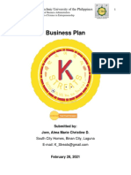 Jore Alma Marie Christine Business Plan OS