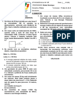 Física - Trabalho, potência e energia