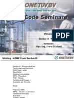 Welding - ASME Code Section IX