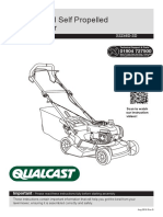 Qualcast 46cm Petrol Self Propelled Lawnmower: Assembly Manual XSZ46D-SD