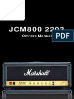 Marshall JCM800 2203 Owners Manual