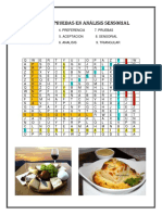 Sopa de Letras de Tipos de Pruebas en Análisis Sensorial