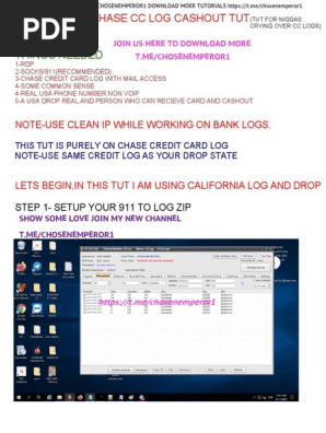 Cashout Chase Cc Log Tut by @Chosenemperor1 (2)