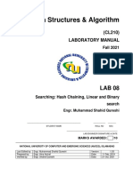 Data Structures & Algorithm: (CL210) Laboratory Manual