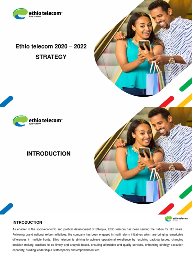 Ethio Telecom 2020-2022 Strategic Plan | PDF | Fiber To The X ...