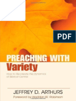 Preaching With Variety - How To Re Create The Dynamics of Biblical Genres