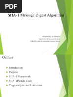 SHA-1 Message Digest Algorithm