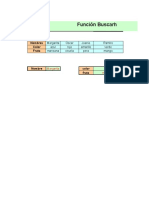 Función Buscarh y Consultav en Excel