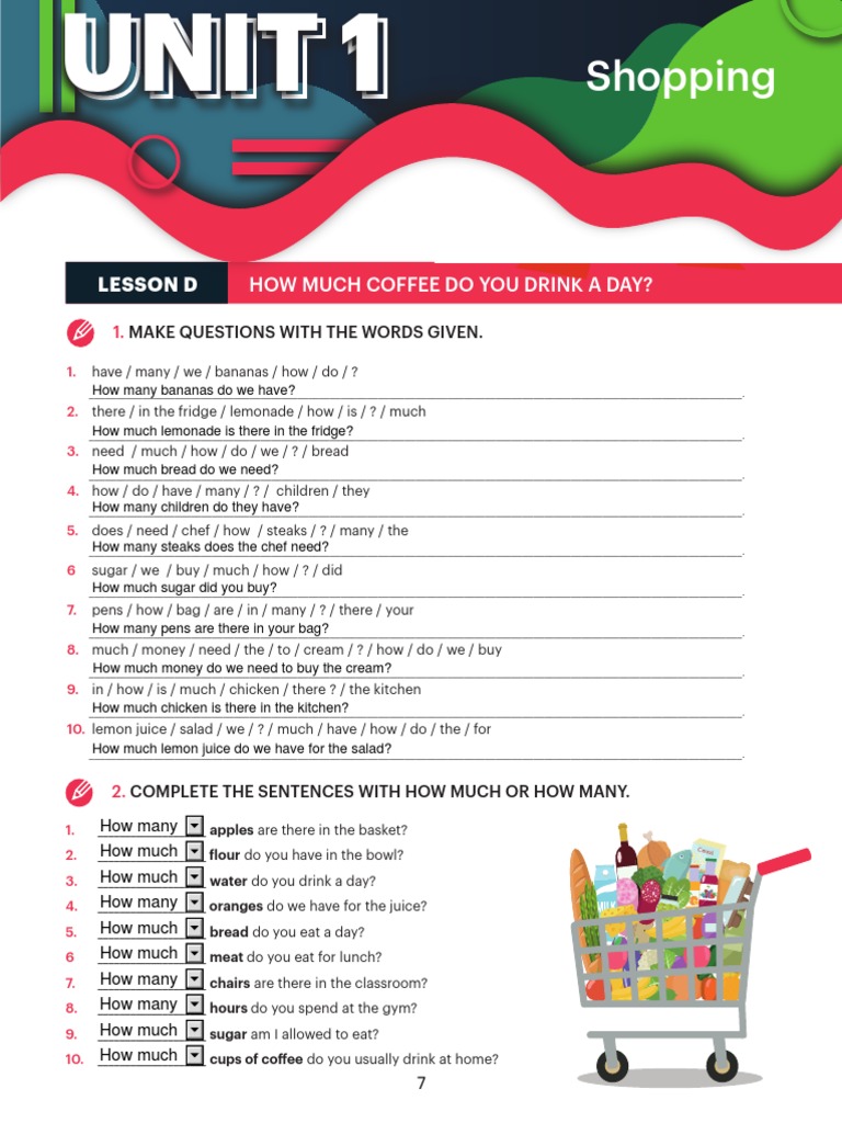 How Much Coffee Do You Drink a Day?" A lesson on using quantity words