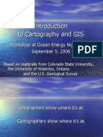 Intro Cartography and GIS