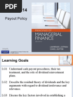 Gitman Chapter 14 Divident Policy