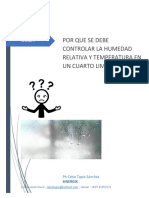 Por Que Se Debe Controlar La Humedad Relativa Y Temperatura en Un Cuarto Limpio