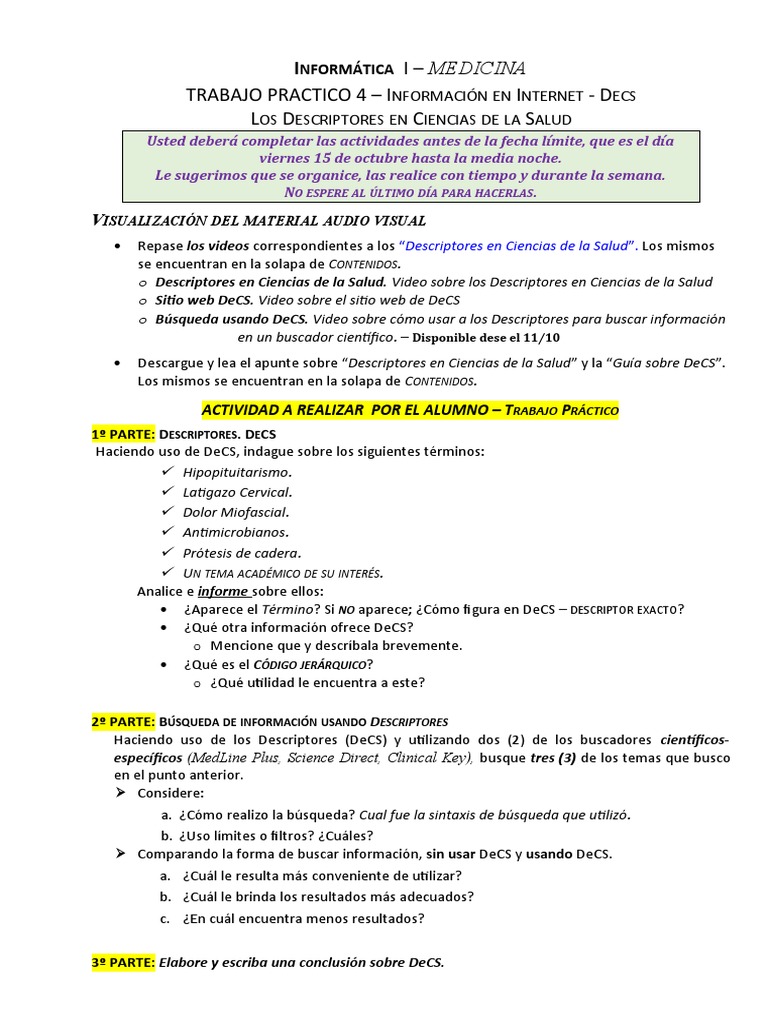 Uso de DeCS en Ciencias de la Salud | PDF | Ciencias de la Información ...