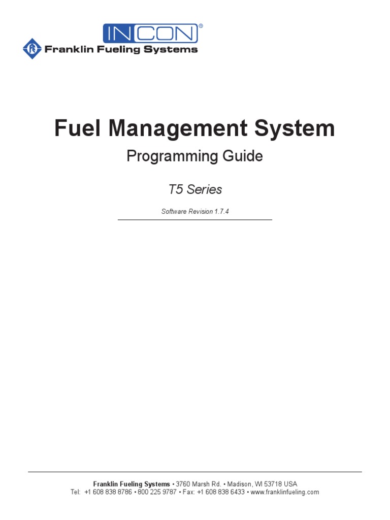 Fuel Management System PDF Protocol Suite Command Line