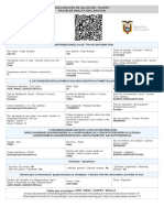 Formulario Salud Viajero ECUADOR