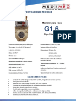 Ficha Técnica Medidor Metrex-G1.6