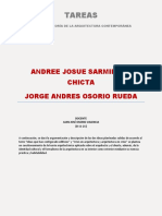 Tareas: Andree Josue Sarmiento Chicta Jorge Andres Osorio Rueda